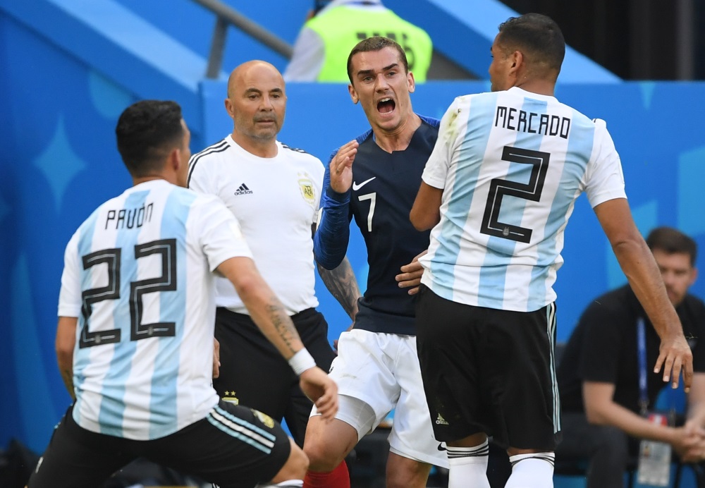 PČ futbolā Francijas izlase uzvar Argentīnu, 30.06.2018.