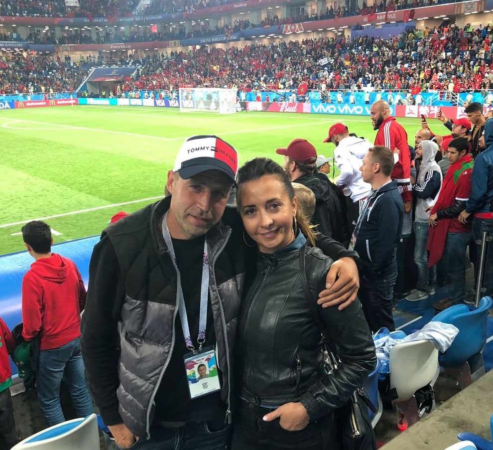 Viktors Dobrecovs ar sievu Irinu.