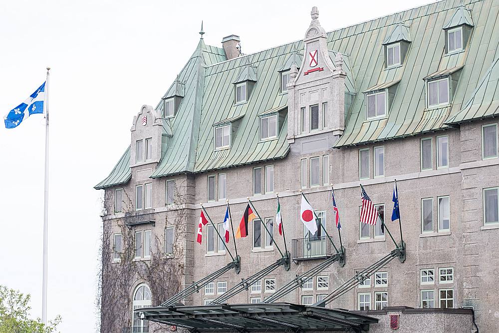 Viesnīca “Le Manoir Richelieu”, kur notiek G7 samits.