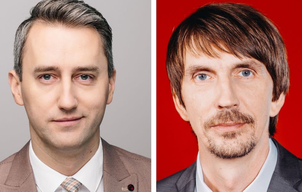 Jānis Geste un Guntis Bojārs. LTV publicitātes foto. Kolāža – LA.lv