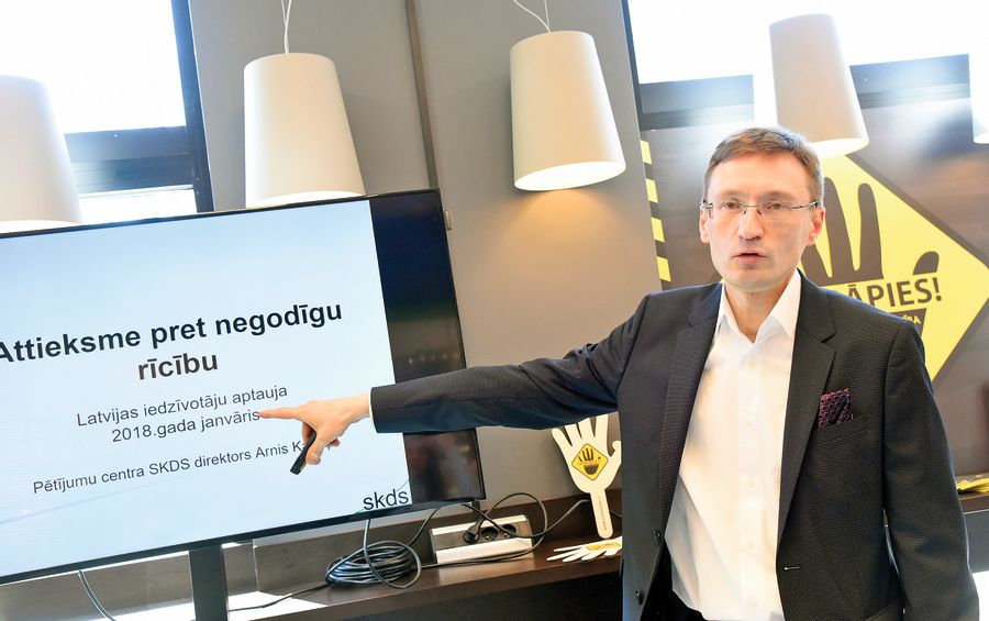 Sabiedriskās domas pētījumu centra SKDS direktors Arnis Kaktiņš