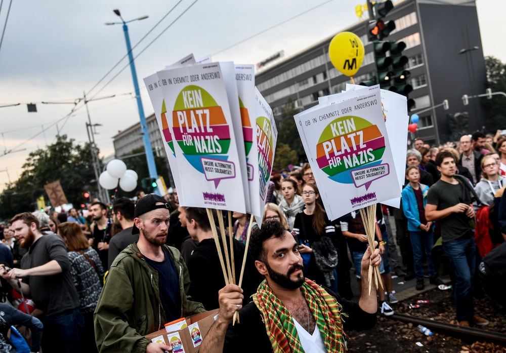 Protesta koncerts Kemnicā, Vācijā, 04.09.2018.