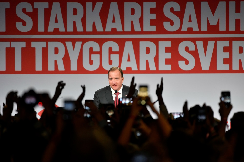 Zviedriajs premjerministrs Stēfans Levēns.