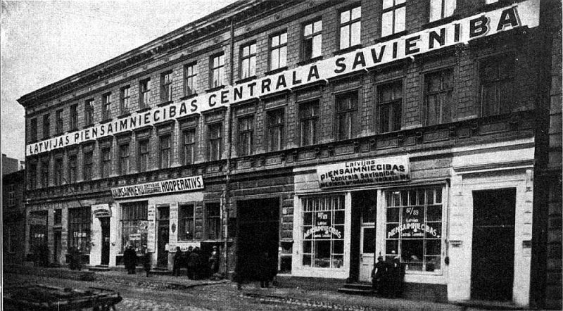 Ēka, kur notika pirmās valdības sēdes, 1924. gadā.