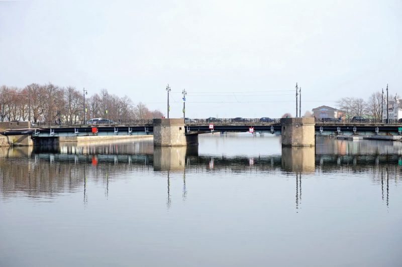 Arhīva foto. Liepājas Tramvaja tilts.