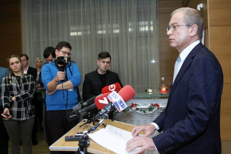 Andris Ameriks paziņo, ka atkāpjas no Rīgas domes vicemēra amata, 17.12.2018.
