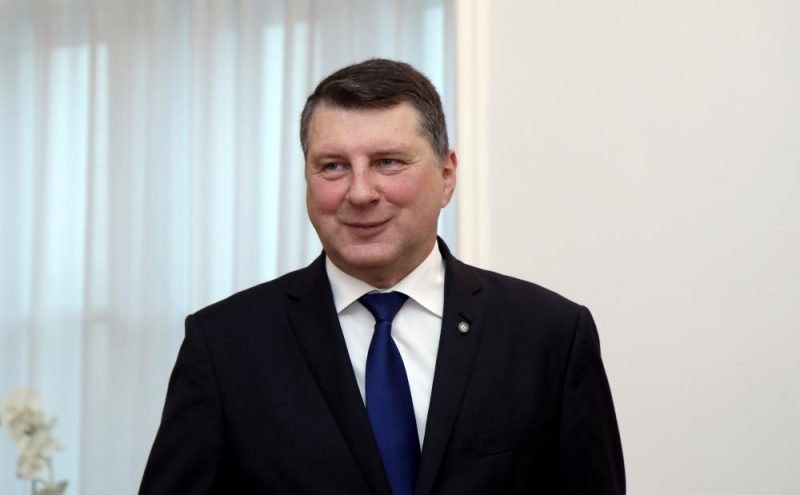 Valsts prezidents Raimonds Vējonis pirms tikšanās ar partijām.