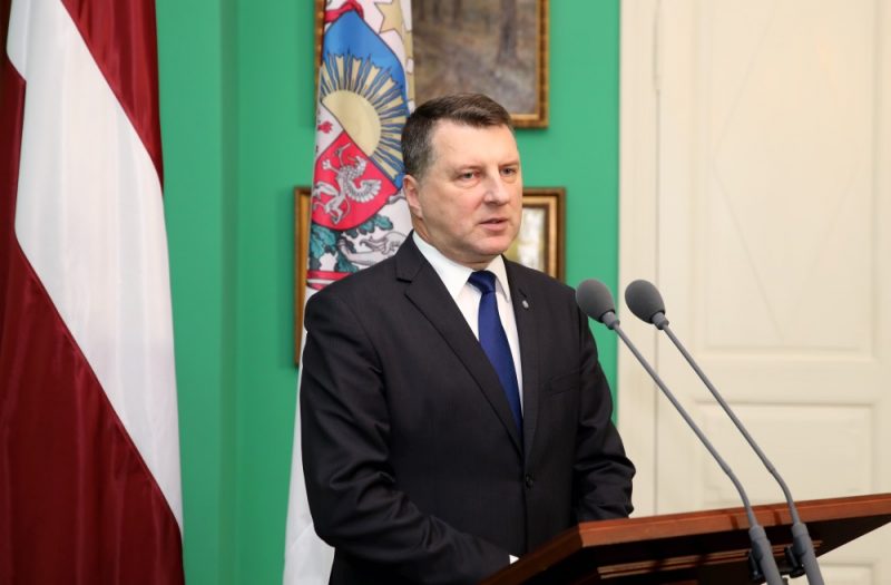 Valsts prezidents Raimonds Vējonis Rīgas pilī.