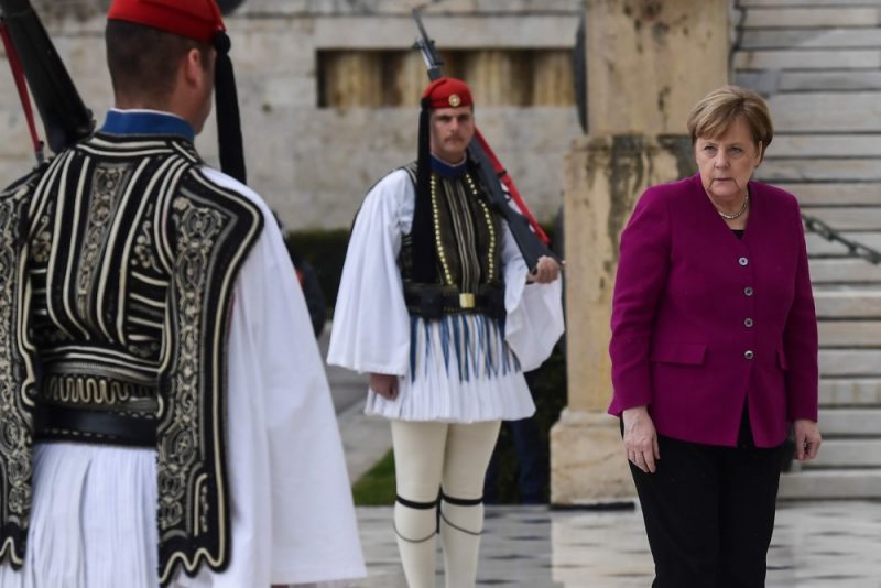 Vācijas kanclere Angela Merkele Atēnās tikusies ar Grieķijas premjerministru Aleksi Cipru, 11.01.2019.