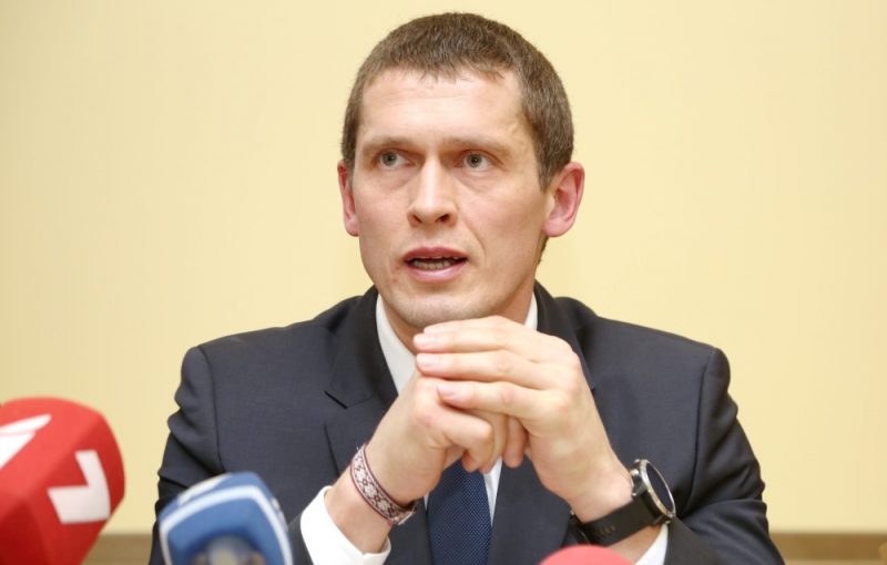 Jaunās konservatīvās partijas valdes loceklis Juris Jurašs piedalās preses konferencē, kurā skaidro pret viņu sāktā kriminālprocesa saistībā ar valsts noslēpuma izpaušanu apstākļus, 22.01.2019.