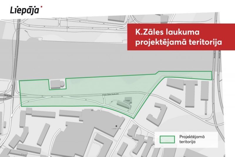 Metu konkursa ietvaros priekšlikumi jāsniedz par attēlā redzamajā Liepājas kartē iezīmēto teritoriju no Tramvaja tilta līdz Jaunajam tiltam un no Tirdzniecības kanāla krastmalas līdz daudzdzīvokļu māju īpašumā esošo zemesgabalu robežām.