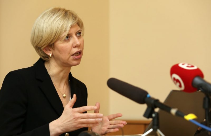Veselības ministre Anda Čakša piedalās preses konferencē, kurā informē par šogad plānoto reformu turpinājumu veselības aprūpē, 09.01.2019.