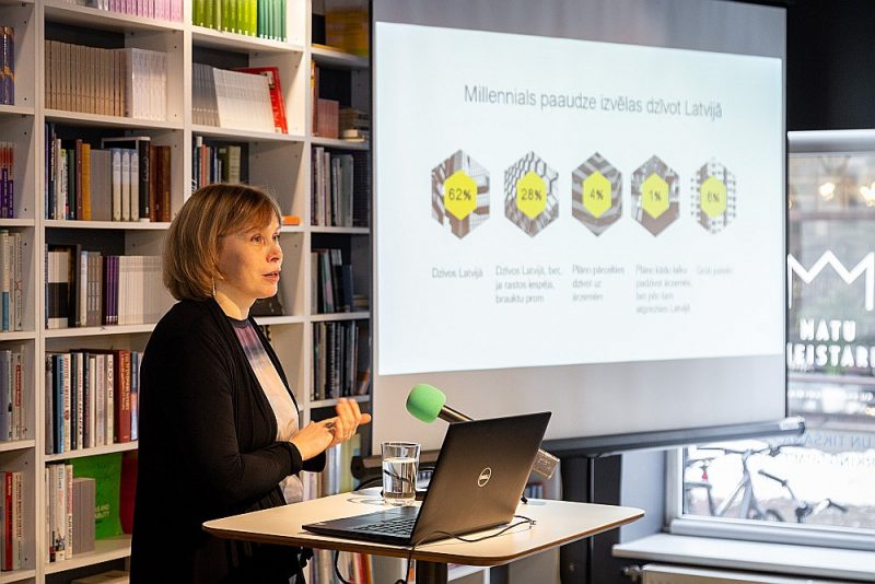 “Kantar” socioloģe Inta Priedola pētījumā secinājusi, ka 62% tūkstošgades mijā dzimušo vēlas dzīvot Latvijā un 40% – savā mājā.