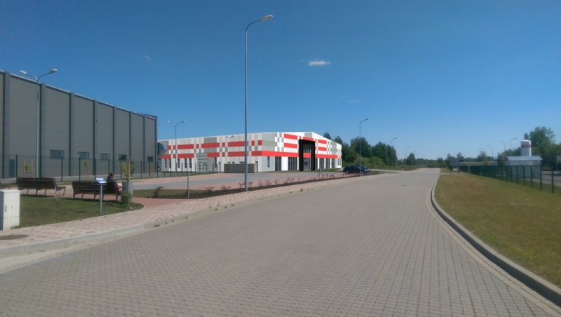 Ventspils Augsto tehnoloģiju parka jaunās ražošanas ēkas vizualizācija.