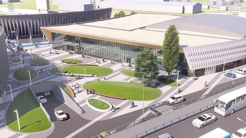 Šādai saskaņā ar jaunākajām iecerēm jāizskatās Daugavas stadiona ledus hallei.
