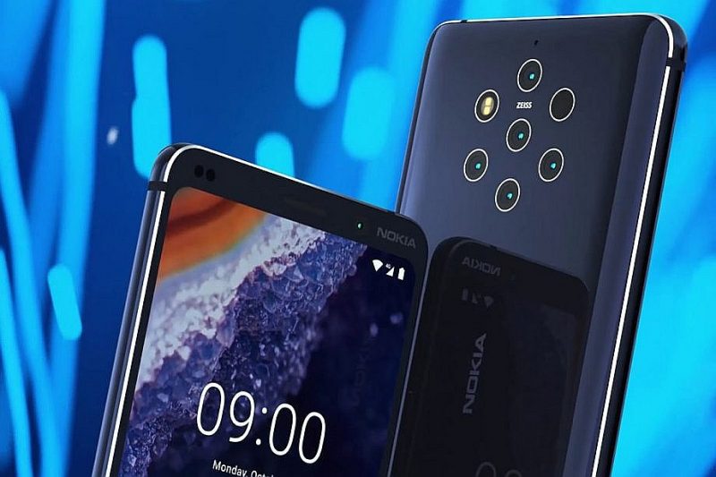 “Nokia 9 PureView”, aprīkota ar piecām lēcām.