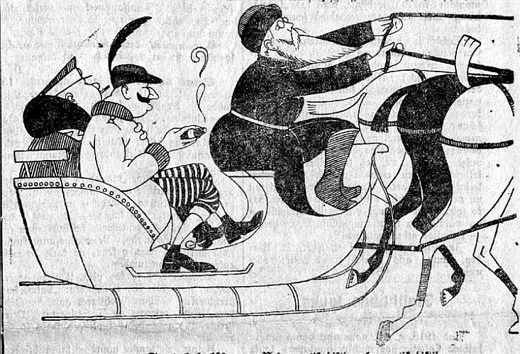 1923. gada karikatūra par Niedru un viņa sabiedrotajiem.