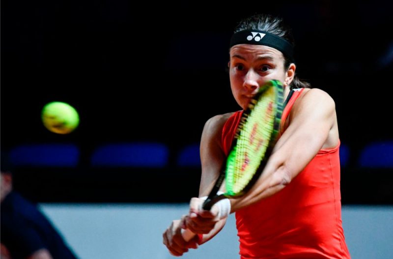 Anastasija Sevastova spēlē pret Petru Kvitovu.