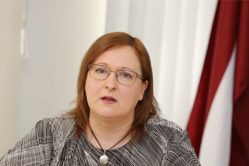 Neatliekamās medicīniskās palīdzības dienesta (NMPD) direktore Liene Cipule piedalās preses konferencē par dienesta darbības rezultātiem pēc pagājušajā gadā uzsāktajām nozīmīgajām izmaiņām brigāžu darba organizācijā un iedzīvotāju izsaukumu pieņemšanā, kā arī to ietekmi uz dienesta spēju savlaicīgi sniegt palīdzību kritiskās situācijās, 30.04.2019.
