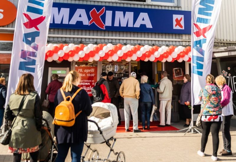 "Maxima" veikala atklāšana.