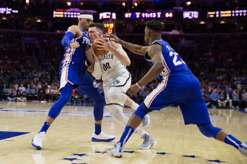Foto: Rodions Kurucs savā otrajā NBA izslēgšanas spēlē guva astoņus punkts.