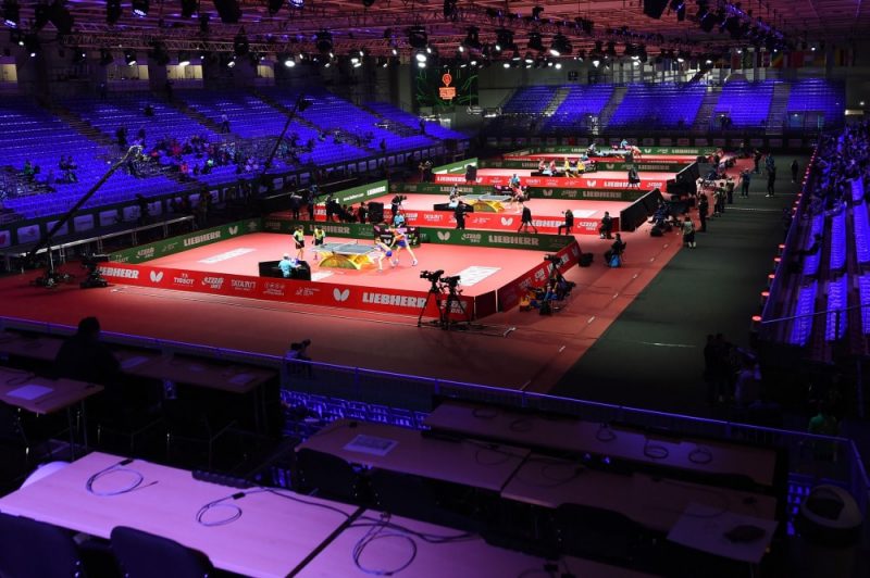 Pasaules čempionāts galda tenisā norit Hungexpo hallē Budapeštā.