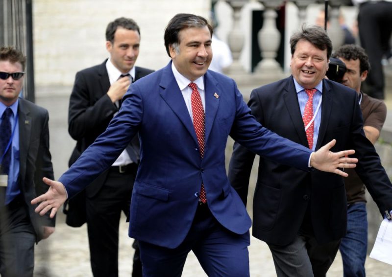 Gruzijas eksprezidents un bijušais Ukrainas Odesas apgabala gubernators Mihails Saakašvili.