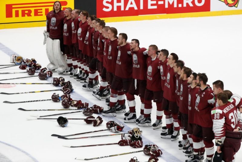 Latvijas hokeja izlase pasaules čempionātā.