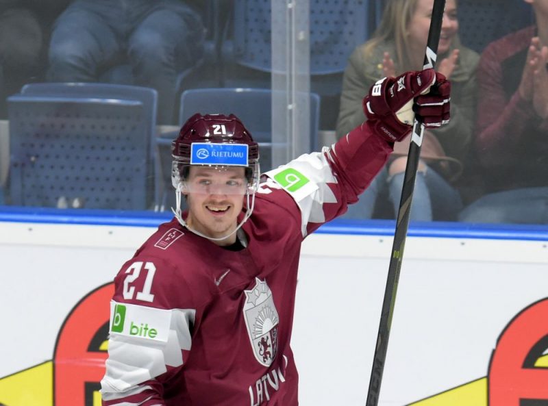 Rūdolfs Balcers bija rezultatīvākais spēlētājs Latvijas izlasē šī gada pasaules čempionātā.