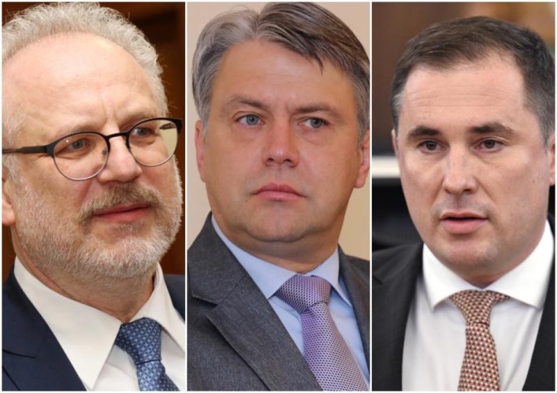 Egils Levits, Juris Jansons un Didzis Šmits.
