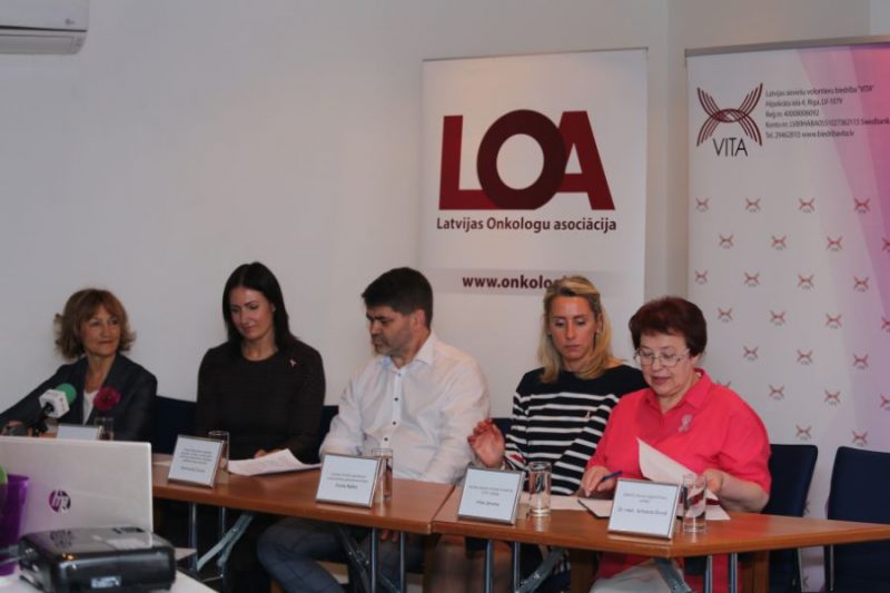 Kampaņu “Pārbaudi krūtis, lai dzīvotu!” jau devīto gadu organizē Latvijas Basketbola savienība un Latvijas sieviešu volontieru biedrība “VITA”.