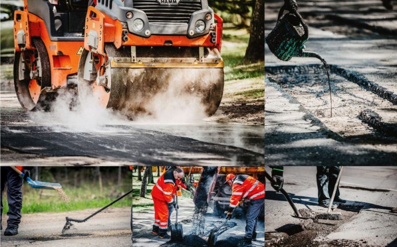 Bedru remontam uz melnā seguma autoceļiem visvairāk izmanto šķembu un bitumena emulsijas tehnoloģiju.