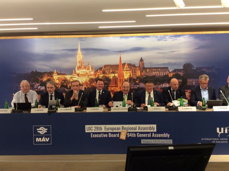 Starptautiskās dzelzceļu savienības (UIC) Eiropas reģionālajā asamblejā.