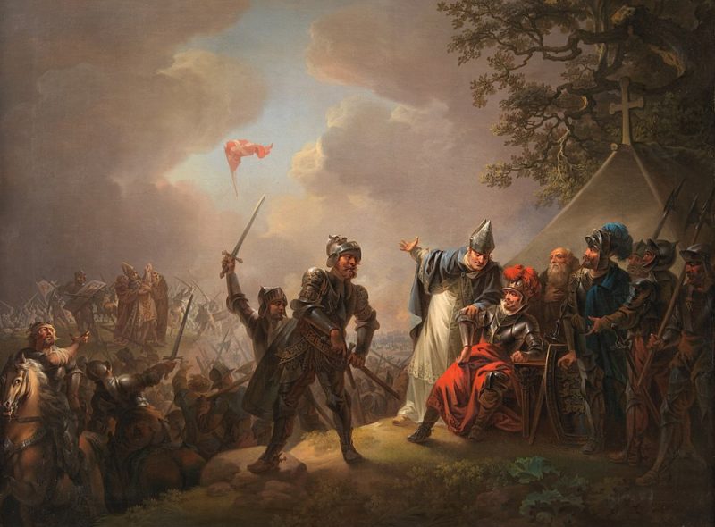 Kauja pie Lindanises. 19. gs. glezna.