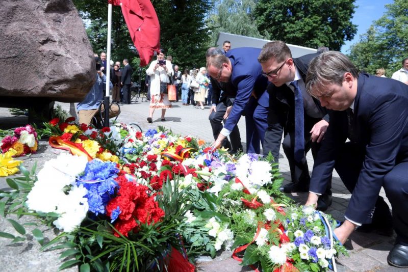 Ebreju tautas genocīda upuru piemiņas diena. Rīga, 2019. gada 4. jūlijā