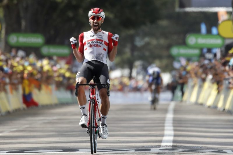 “Tour de France” astotajā posmā uzvaru izcīnīja beļģietis Tomā de Gents no “Lotto Soudal” vienības.
