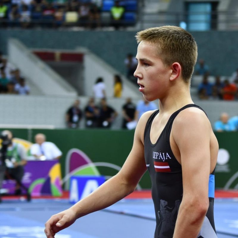 Grieķu-romiešu stila cīkstonis Kaspars Bondarenko