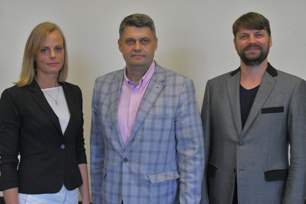 Margarita Meļņikova, Aivars Kraps un Renārs Putniņš.