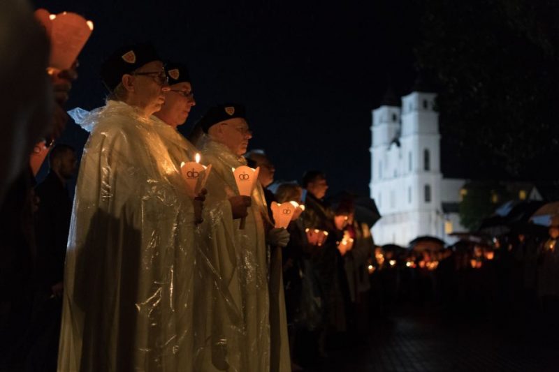 2019.gada 14.augusts. Tautas krustaceļš Aglonas bazilikas sakrālajā laukumā.