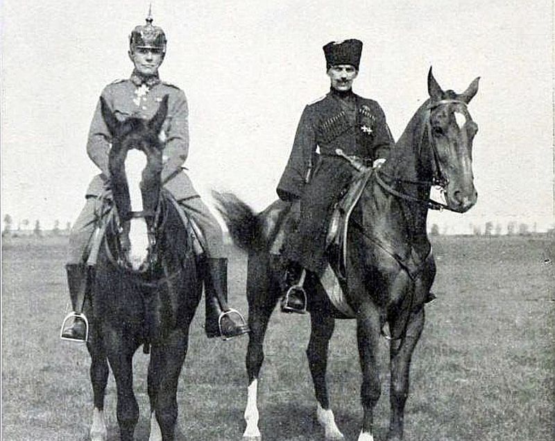 R. fon der Golcs un P. Bermonts 1919. gada vasarā.