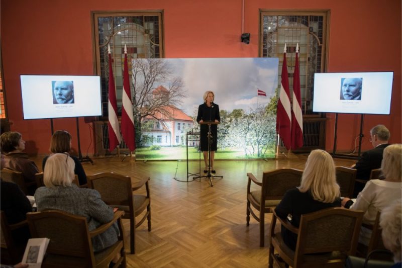 Jāņa Čakstes grāmatas “Latvieši un viņu Latvija: kāda latvieša balss” atkārtotā izdevuma un Jānim Čakstem veltītās ekspozīcijas svinīgā atklāšana