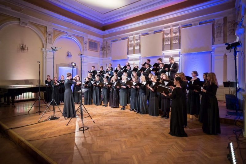 Jāzepa Vītola Latvijas Mūzikas akadēmijas (JVLMA) jauktais koris.