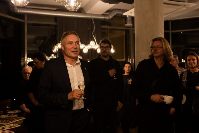 Juris Žagars filmas “Žagari” pirmizrādē.