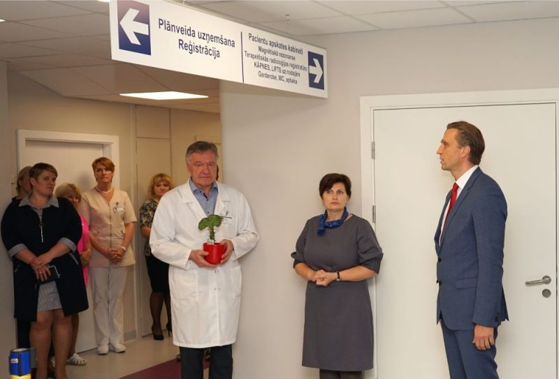Onkoloģijas centrā atklāj jaunās pacientu uzņemšanas telpas, 16.10.2019.
