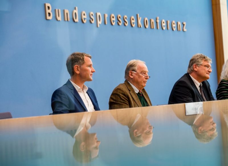 “AfD” partijas pārstāvji.