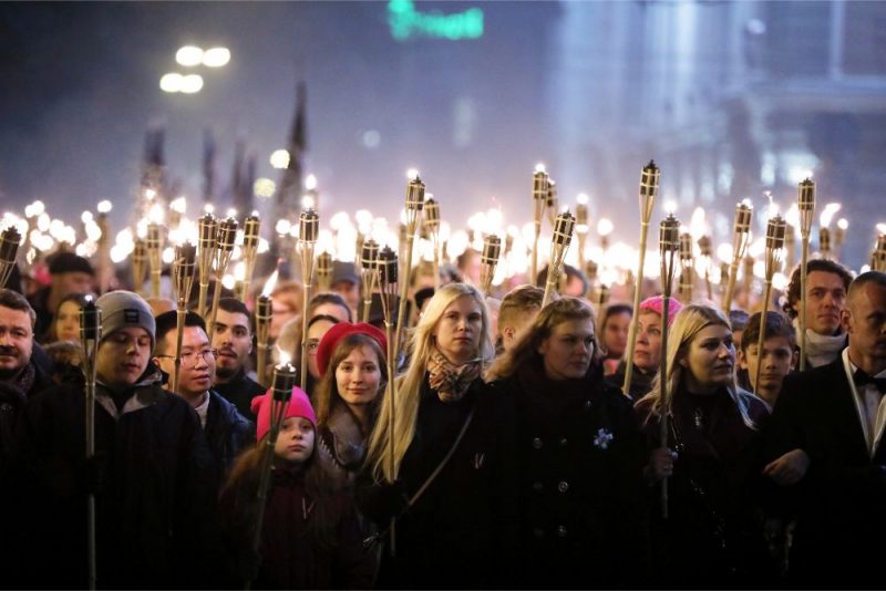 Apvienības “Visu Latvijai!-Tēvzemei un brīvībai/LNNK (VL-TB/LNNK) rīkotais Latvijas neatkarības dienas lāpu gājiens 2019.gadā