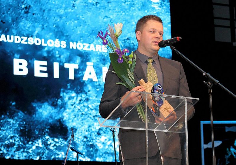 Jānis Beitāns “Lielais loms 2019” pasniegšanas ceremonijā.