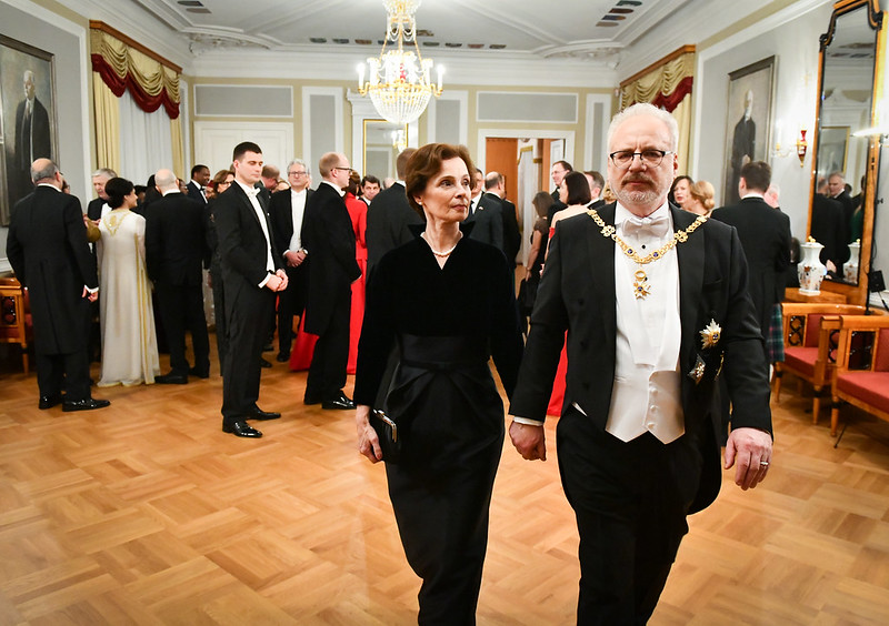 Latvijas Republikas proklamēšanai veltīta pieņemšana Rīgas pilī 2019. gada 17. novembrī.