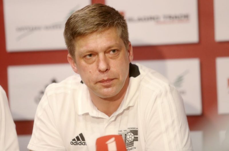 Latvijas handbola izlases galvenais treneris Armands Uščins.