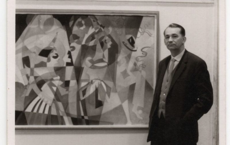 Juris Soikans pie sava darba. Dortmunde. 1961. gads.